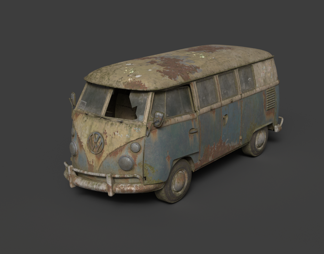 The kombi through the years | Texturing